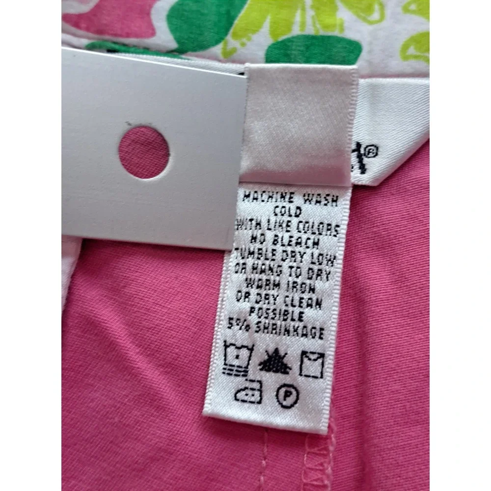 Lilly Pulitzer Callahan Shorts Pink Stretch Cotton Chino Preppy womens size 2